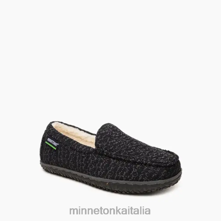 Minnetonka olmo ecologico uomini nero calzature R864L435