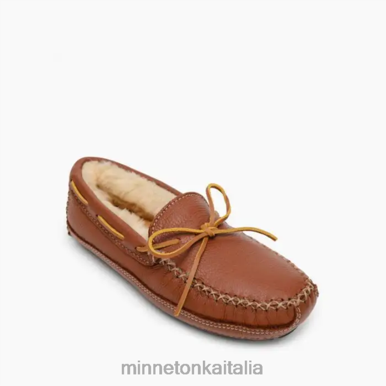 Minnetonka pantofola di pelle di pecora alce uomini Carmelo calzature R864L410