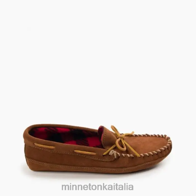 Minnetonka pile a doppio fondo uomini marrone calzature R864L365