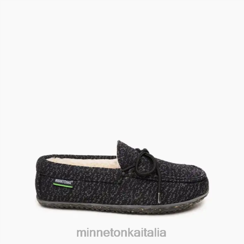 Minnetonka quercia ecologica uomini nero calzature R864L428