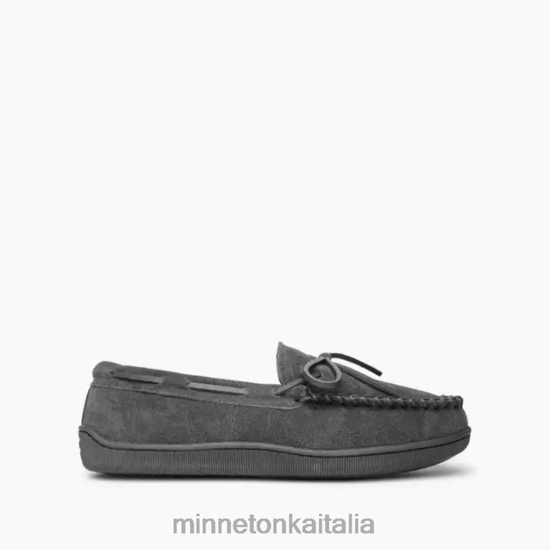 Minnetonka suola rigida rivestita in pile uomini carbone calzature R864L397