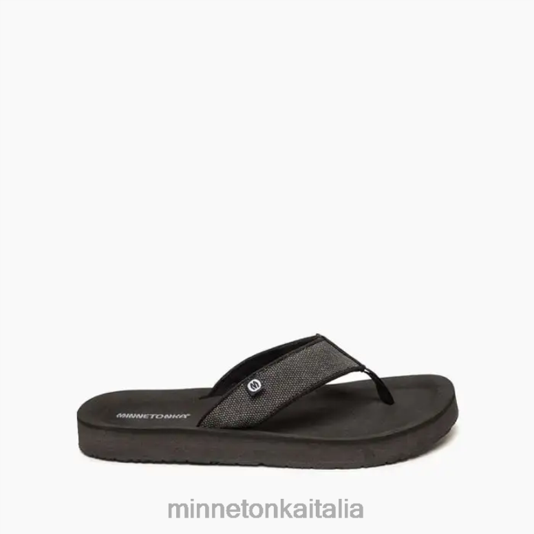 Minnetonka brughiera 1 uomini nero calzature R864L444