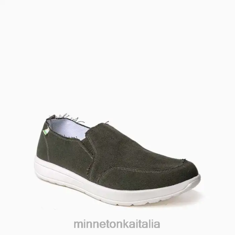 Minnetonka distesa uomini oliva calzature R864L352
