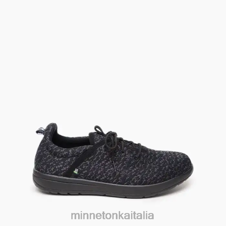 Minnetonka eco di nuovo uomini nero calzature R864L446