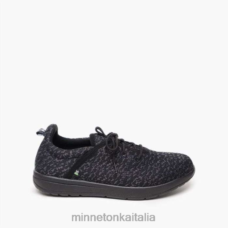 Minnetonka eco di nuovo uomini nero calzature R864L451