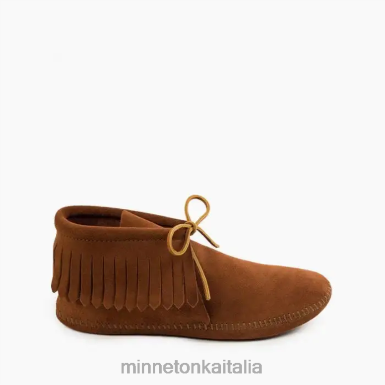 Minnetonka classico stivale con suola morbida con frange uomini marrone calzature R864L443